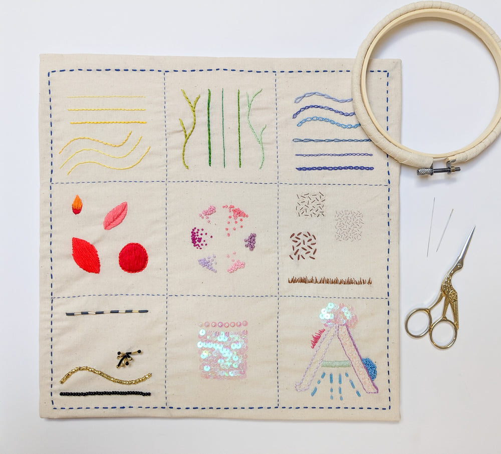 BRODERIE, PERLES ET PAILLETTES : cours complet