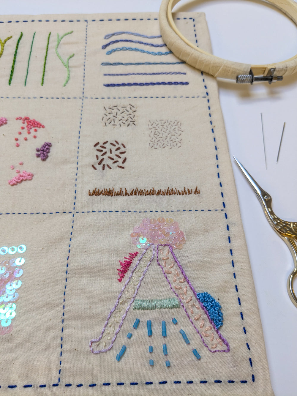 BRODERIE, PERLES ET PAILLETTES : cours complet